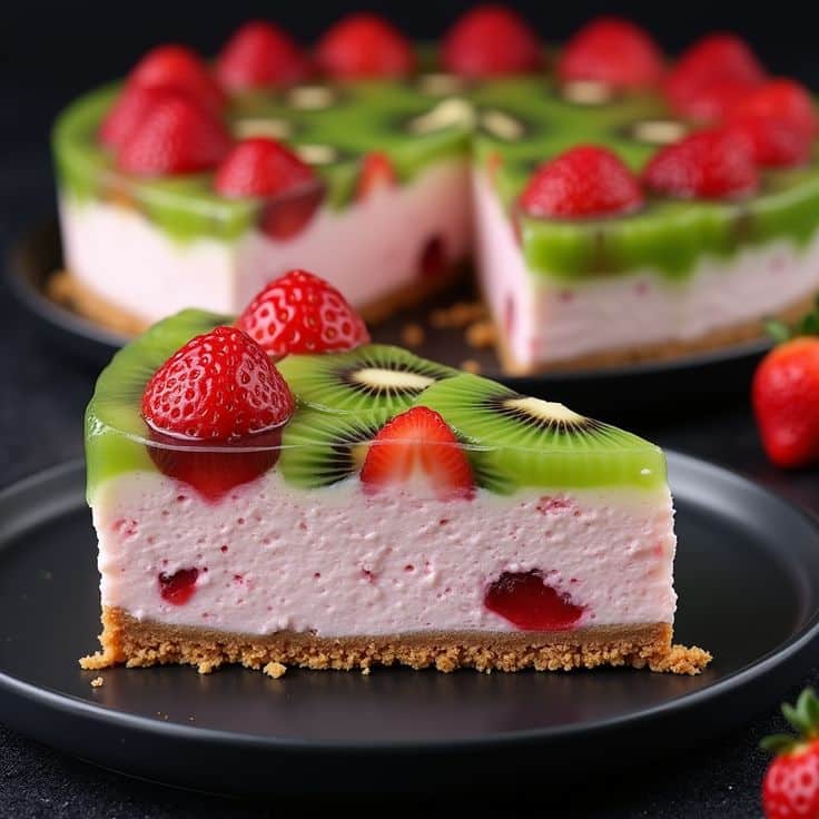 Tropical Fruit Cheesecake Delight 2 Tropical Fruit Cheesecake Delight