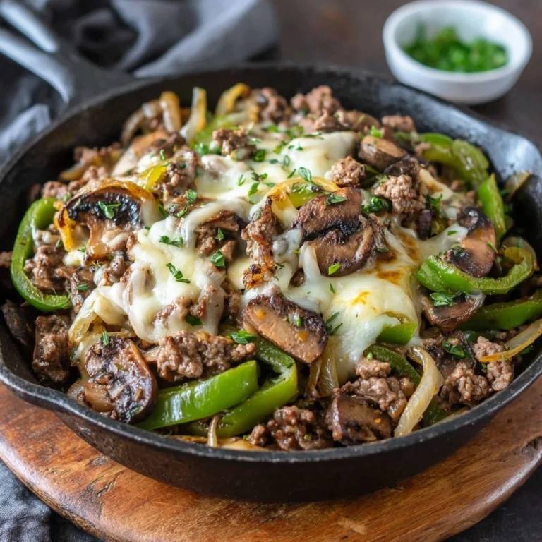 Must-Try Philly Cheesesteak Bowls – Meaty, Cheesy & Low-Carb Bliss! 2 Philly Cheesesteak Bowl with Melted Provolone