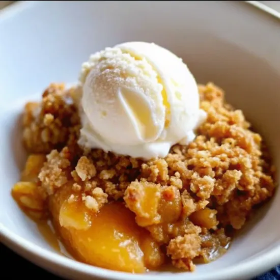 Classic Apple Crisp – Warm, Buttery & Comforting! 2 apple crisp ice cream 2