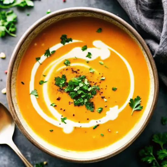 Roasted Butternut Squash Soup– Silky, Nourishing & Comfort in a Bowl! 2 butternut squash sweet potato soup bowl