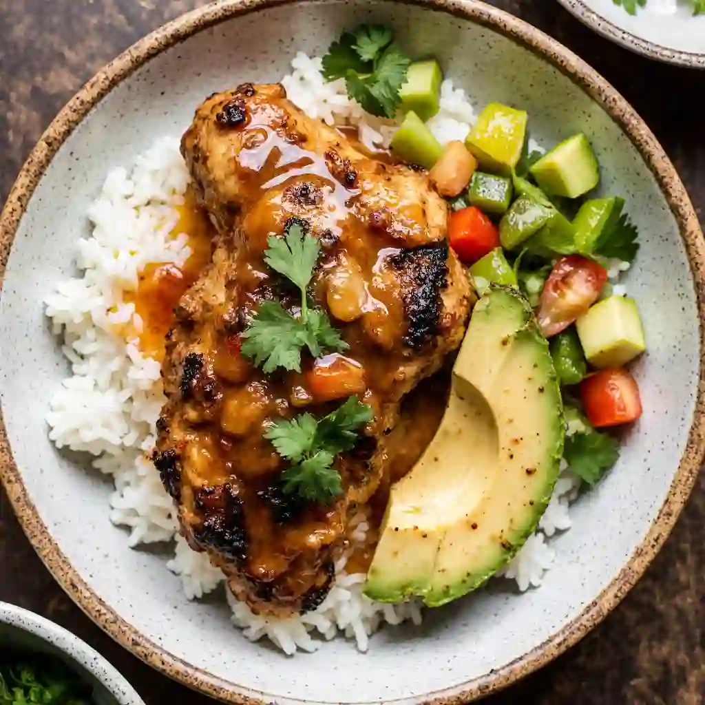 grilled-chicken-rice-bowl-avocado grilled chicken rice bowl avocado