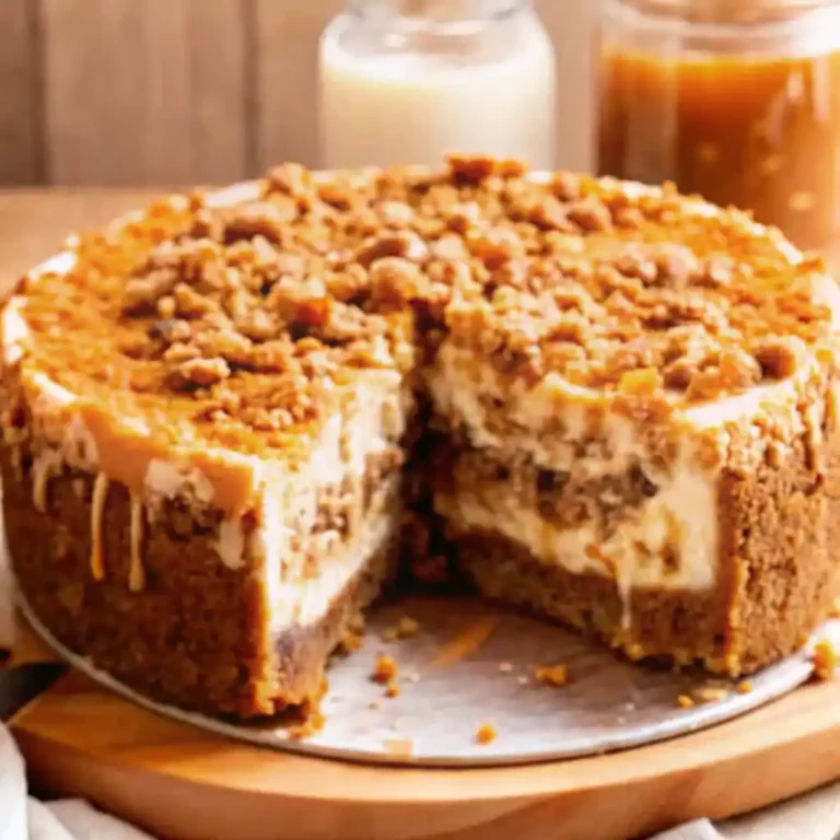 Apple Crumble Cheesecake with Caramel Drizzle 2 apple crumble cheesecake 2