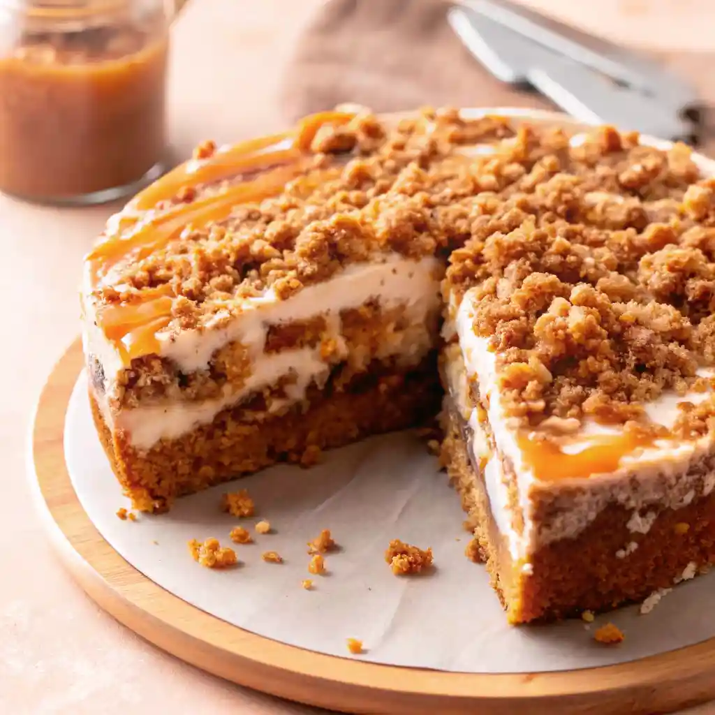 apple-crumble-cheesecake apple crumble cheesecake