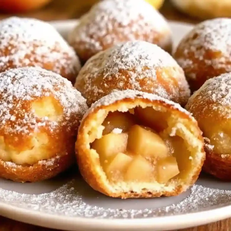 Apple Pie Bombs – Crispy, Sweet, and Bursting with Flavor! 2 apple fritter balls 1
