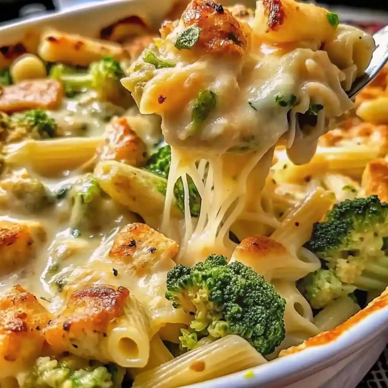 Easy Chicken Broccoli Bake (Cheesy Comfort Food) 2 chicken broccoli alfredo bake 1