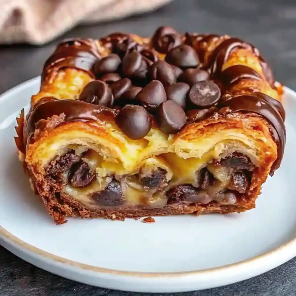 Chocolate Croissant Breakfast Bake Bliss
