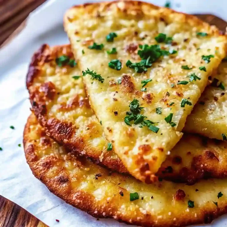 Keto Garlic Flatbread (Cheesy & Low-Carb) 2 keto garlic flatbread 2