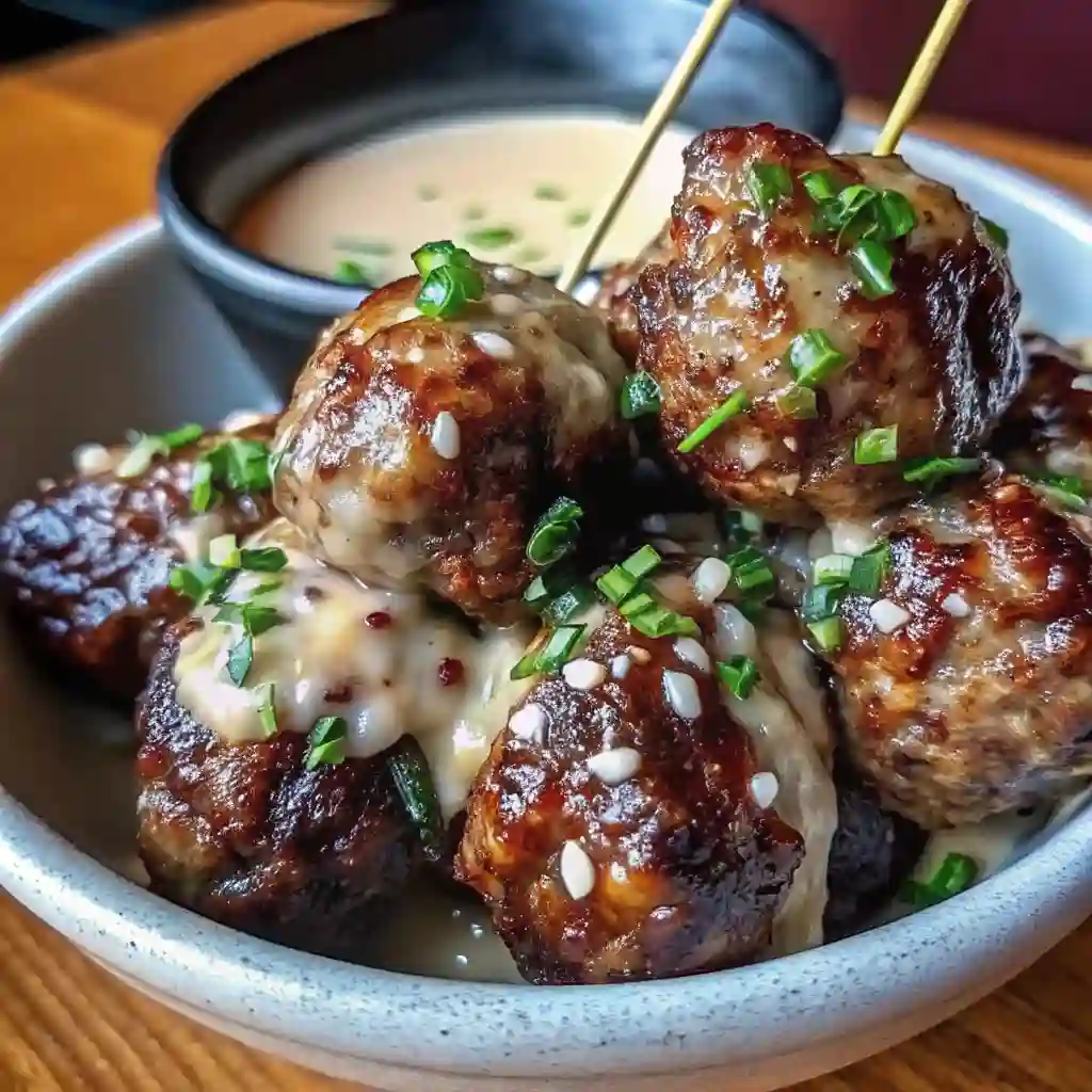 Korean BBQ Meatballs (Sweet & Savory Glazed)