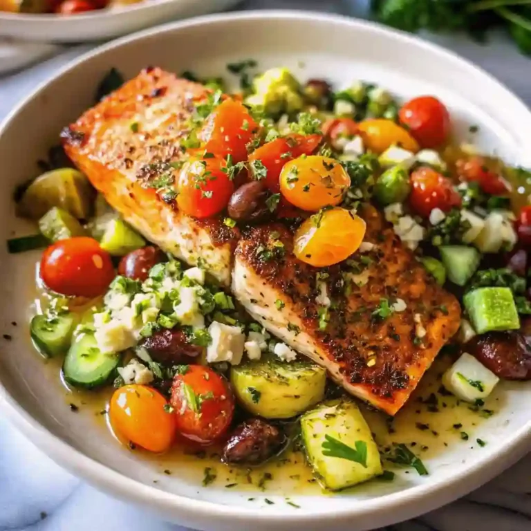 Easy Salmon Dinner (Mediterranean Style) 2 mediterranean salmon 1