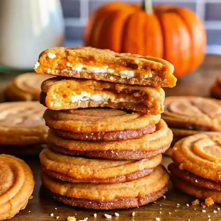 pumpkin cheesecake stuffed cookies