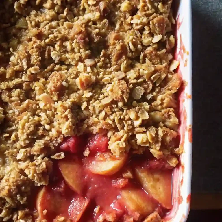rhubarb crisp 2
