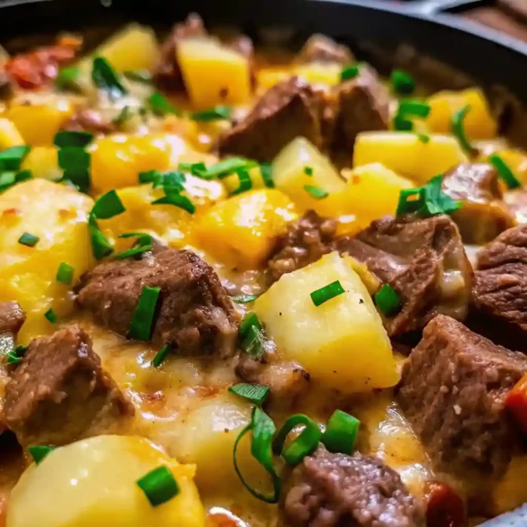 Steak Potato Bake (Cheesy Comfort Casserole) 2 steak potato bake 1