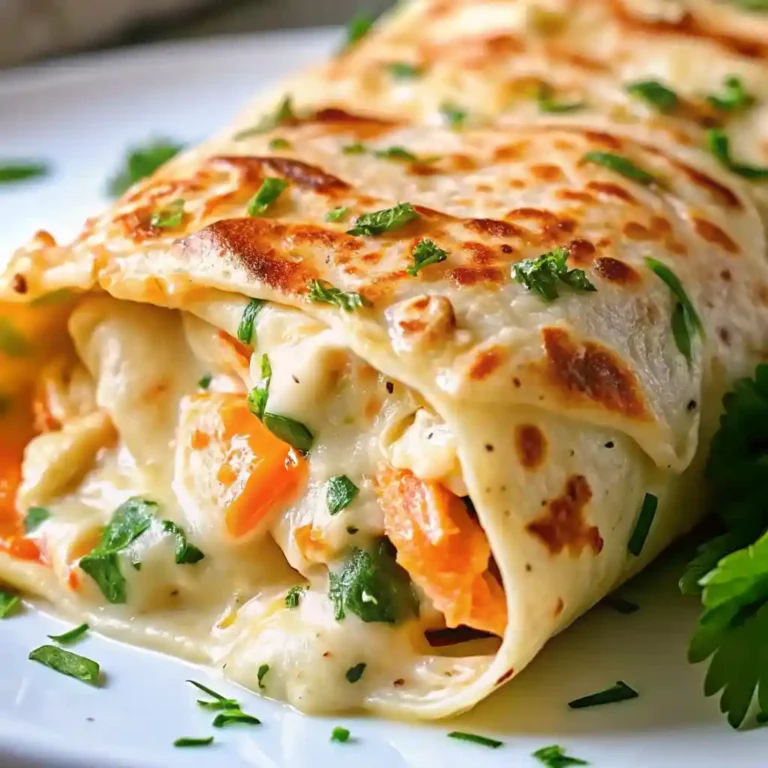 Cheesy Garlic Chicken Wraps 2 vegetable creamy crepe roll