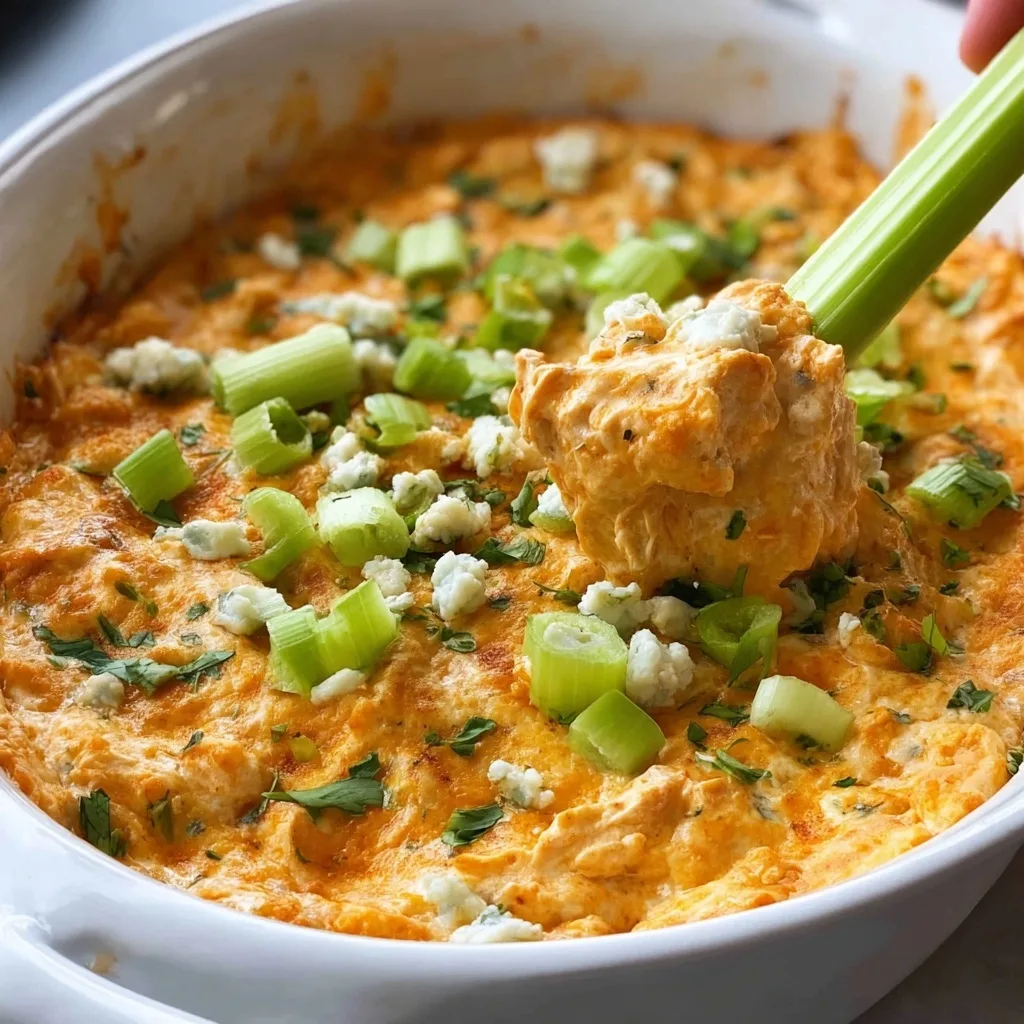 Healthy Buffalo Chicken Dip
