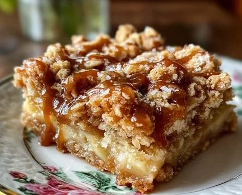 Buttery Apple Crisp Bars