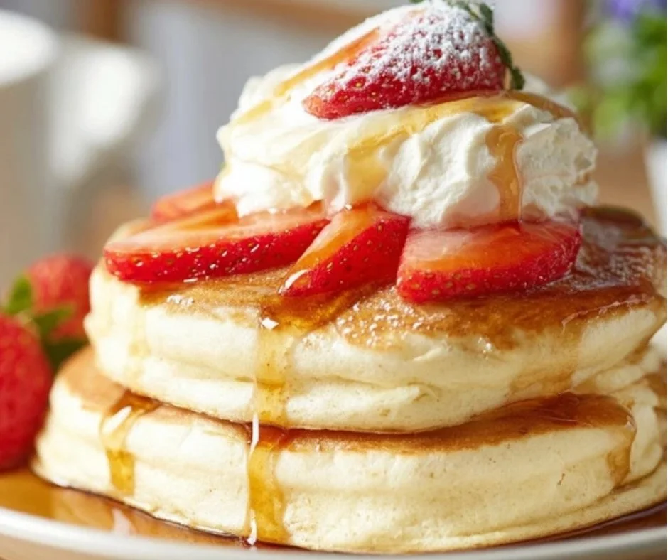 Fluffy Japanese Soufflé Pancakes