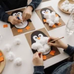 Penguin Cotton Craft Activity – Teacher's Instruction Sheet 3 group penguin craft activity 150x150 1