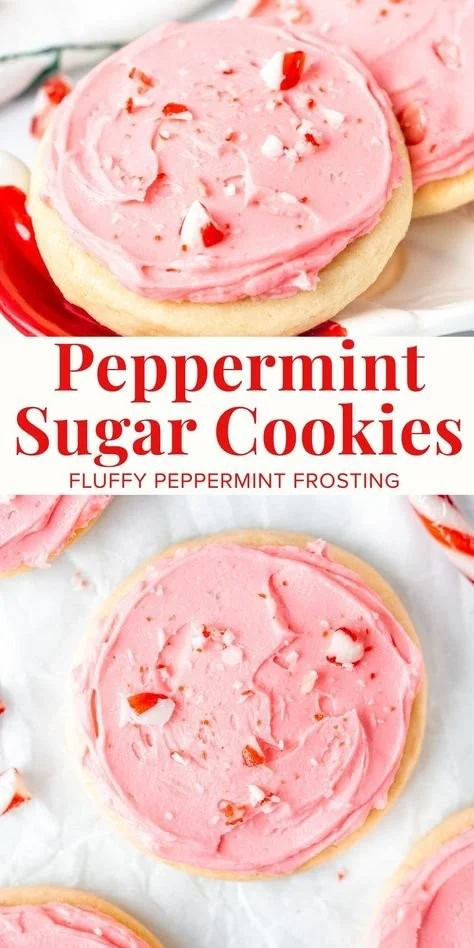 Peppermint Sugar Cookies