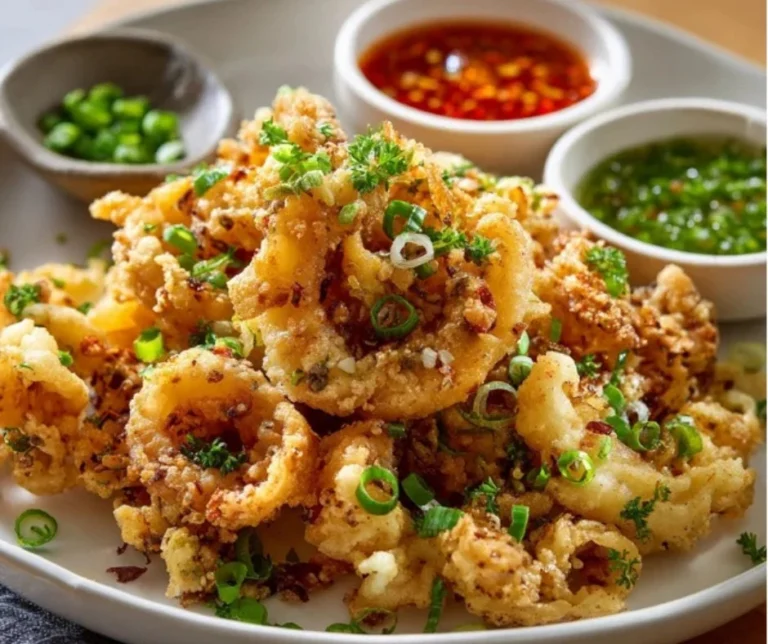 Salt & Pepper Calamari: A Family Favorite Recipe 2 Delicious Salt & Pepper Calamari served with fresh herbs and dipping sauce