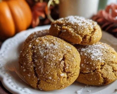 Vegan Pumpkin Sugar Cookies