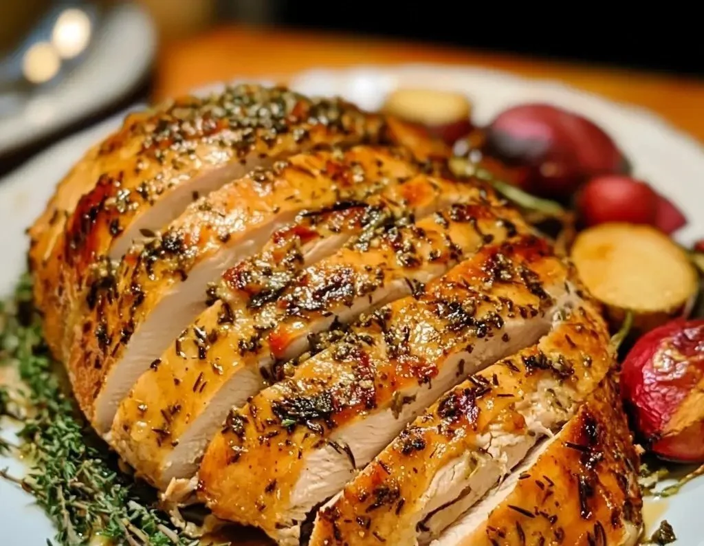 Herb Butter Roasted Turkey Breast