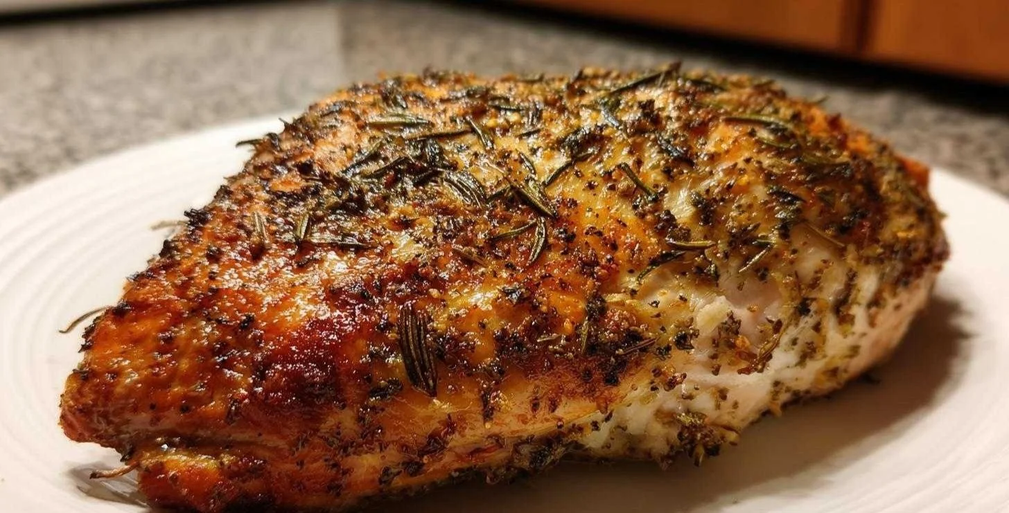 Juicy Garlic Herb Roast Turkey Breast