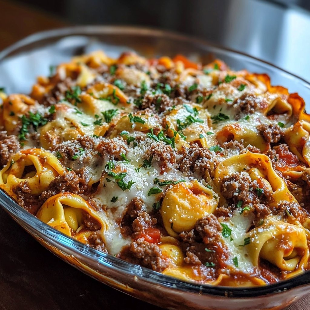 Beefy Tortellini Bake: A Comforting Dinner Delight!