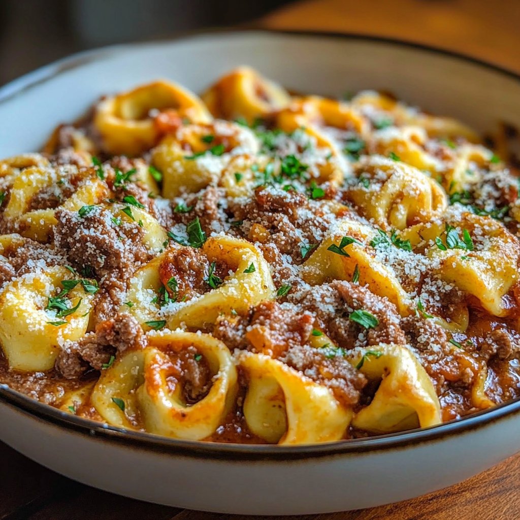 Beefy Tortellini Bake: A Comforting Dinner Delight!