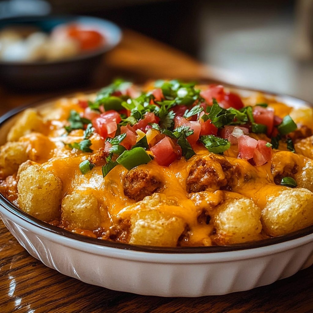 Nacho Cheese Tater Tot Casserole: A Must-Try Delight!