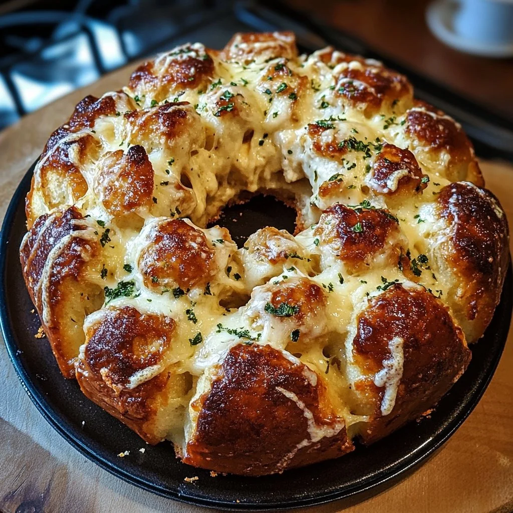 Chicken Alfredo Monkey Bread
