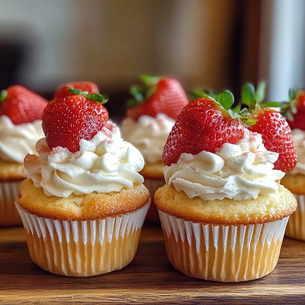 Strawberry Shortcake Cupcakes: A Sweet Delight Awaiting You!