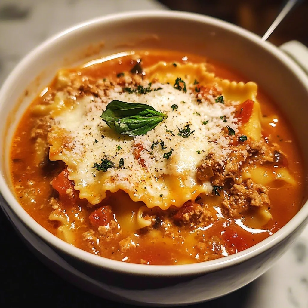 Easy Creamy Lasagna Soup