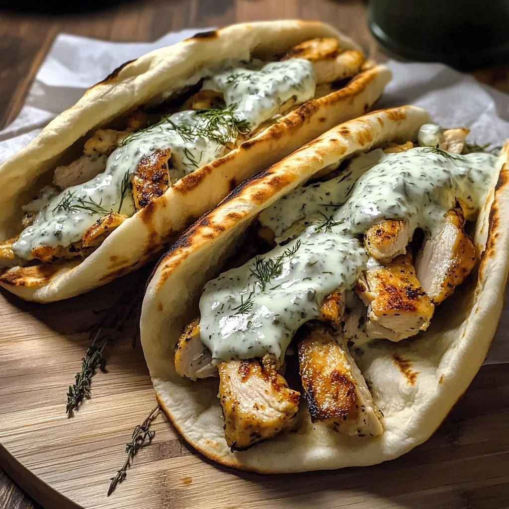 Sheet Pan Chicken Pitas with Herby Ranch