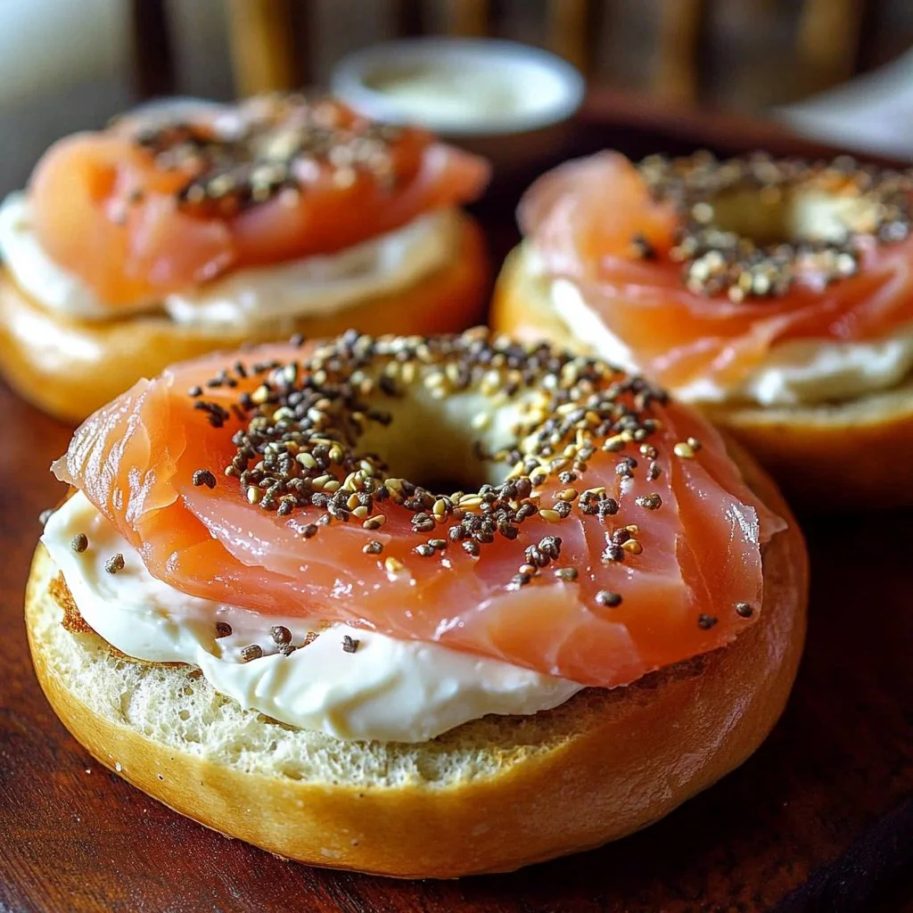 Smoked Salmon & Cream Cheese Bagels: A Taste Sensation!