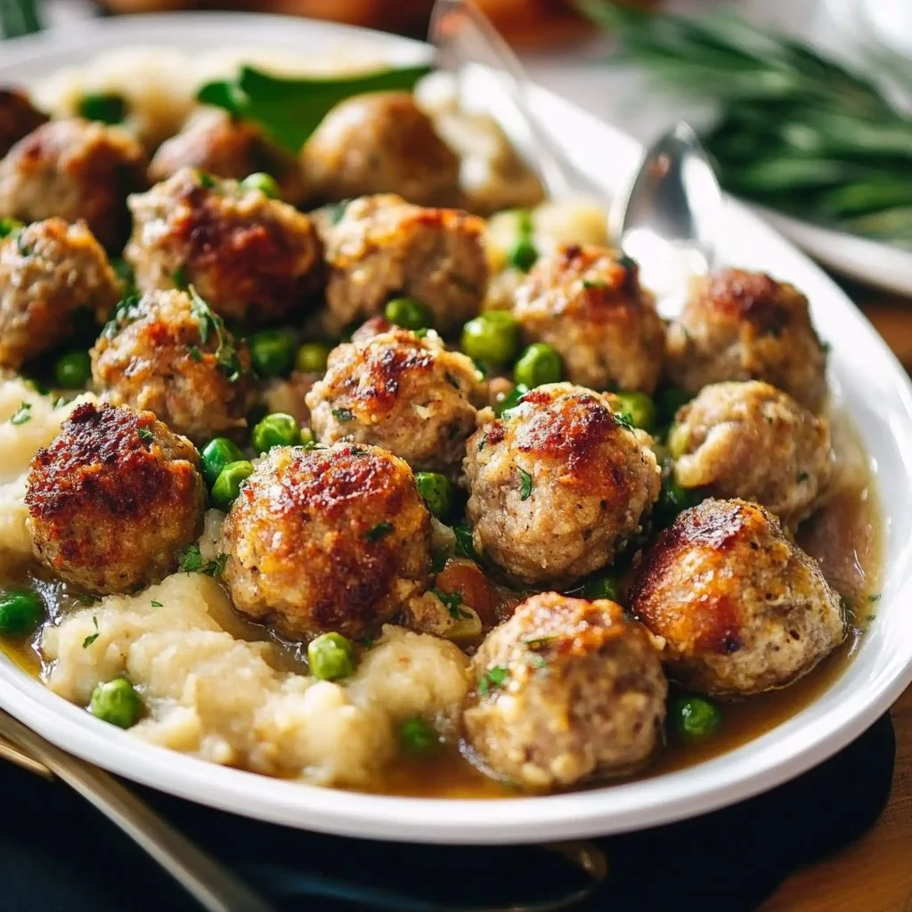 Turkey and Stuffing Meatballs