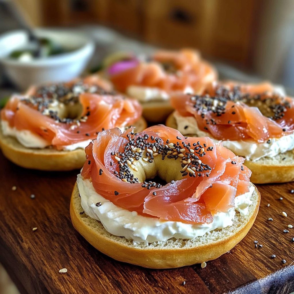 Smoked Salmon & Cream Cheese Bagels: A Taste Sensation!