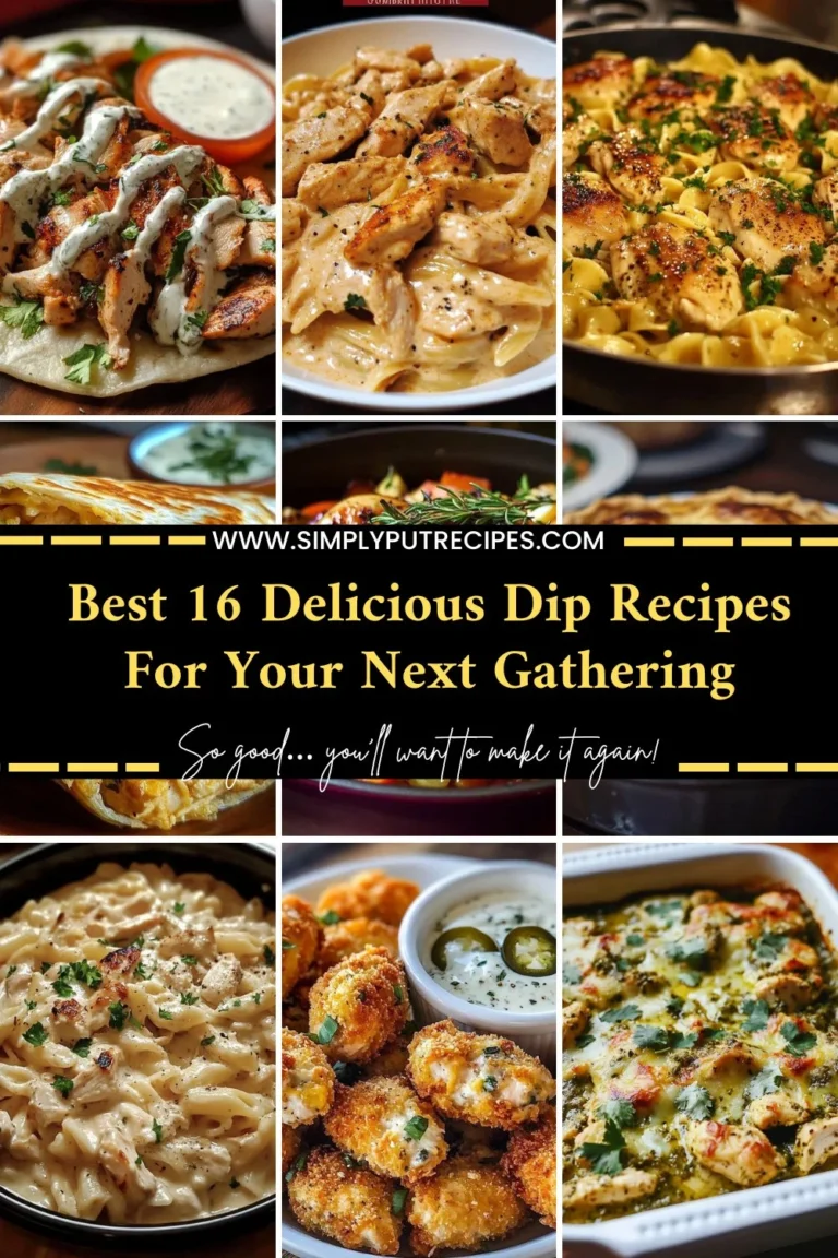 A variety of delicious dip recipes for gatherings and parties