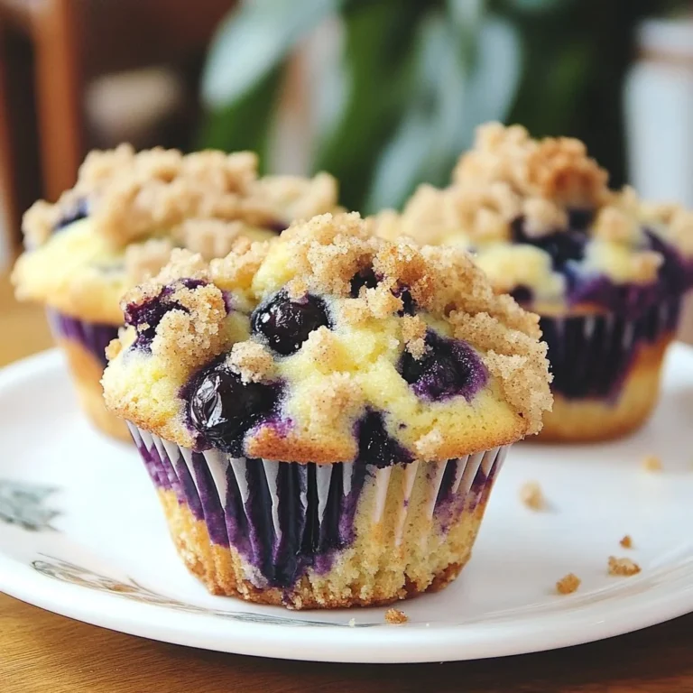 Blueberry Cream Cheese Muffins with Streusel Crumb Topping 2 Blueberry cream cheese muffins with streusel crumb topping on a plate