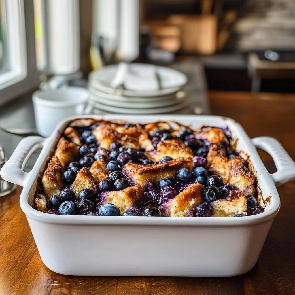 Blueberry French Toast Casserole - Easy Brunch Recipe