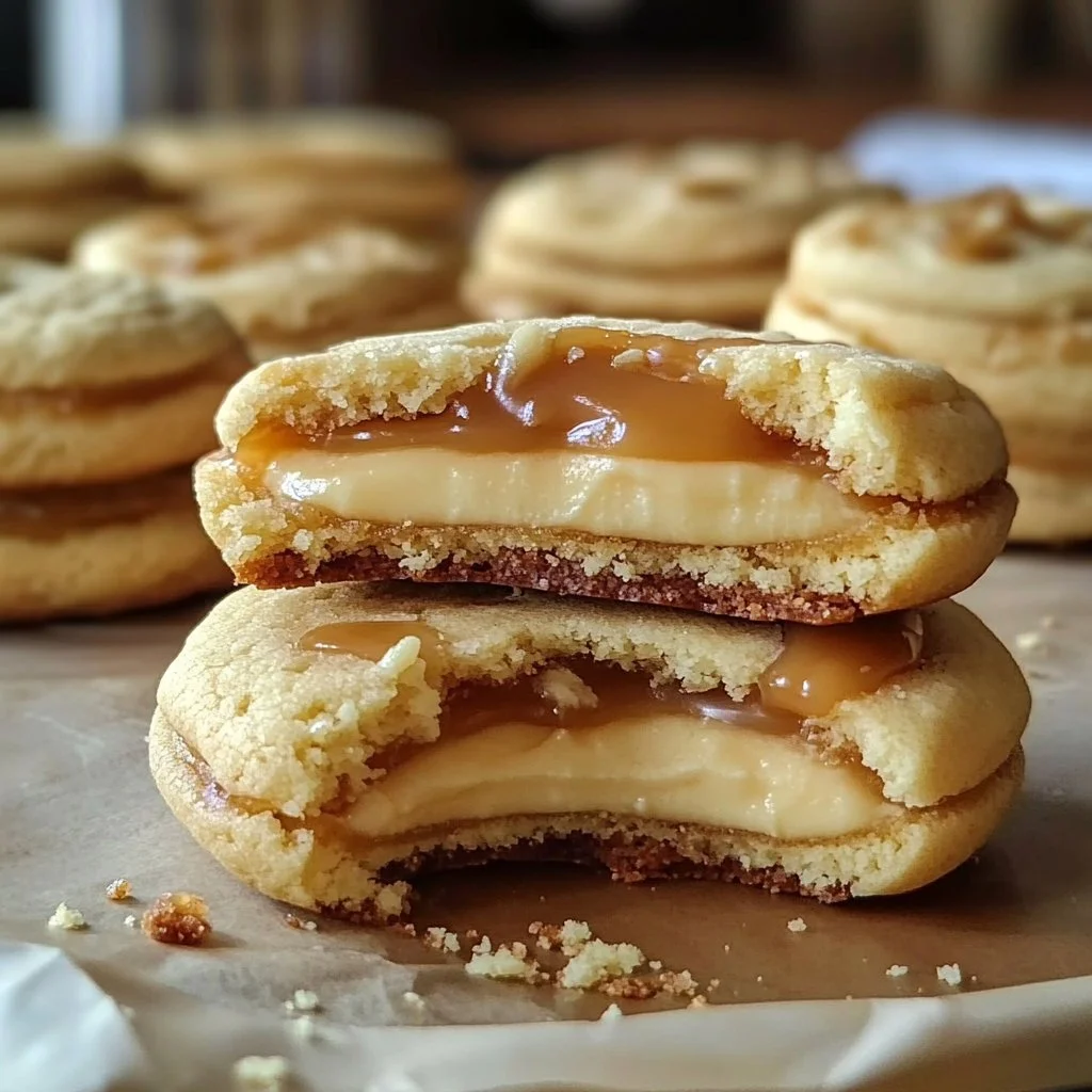 Cheesecake Caramel Cookies