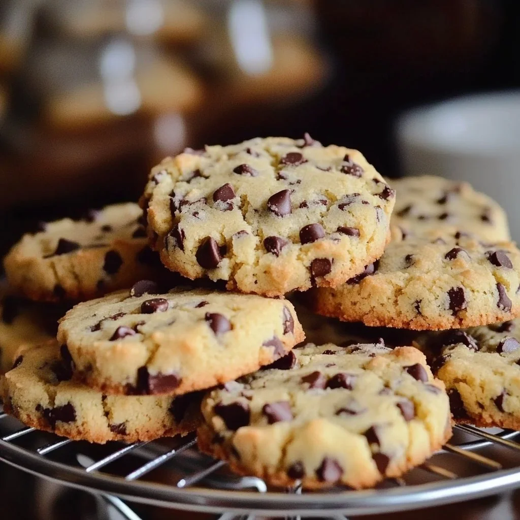 Chocolate Chip Toffee Shortbread Cookies