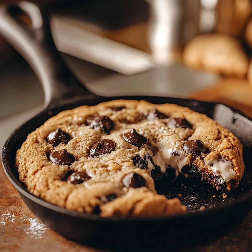 Cookies Cream Skillet Cookie