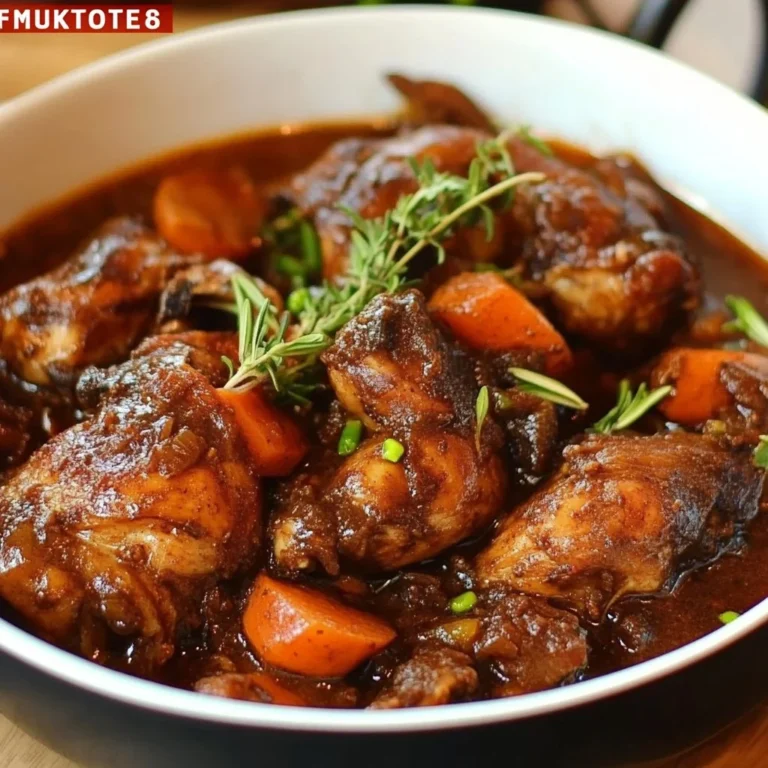 Delicious Jamaican Brown Stew Chicken served with vegetables and rice.