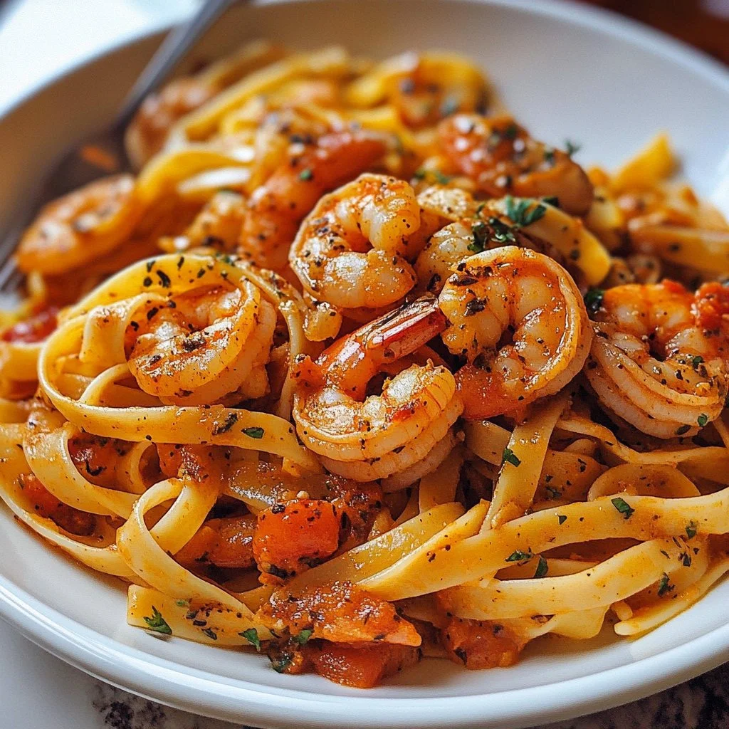 Spicy Cajun Shrimp Pasta