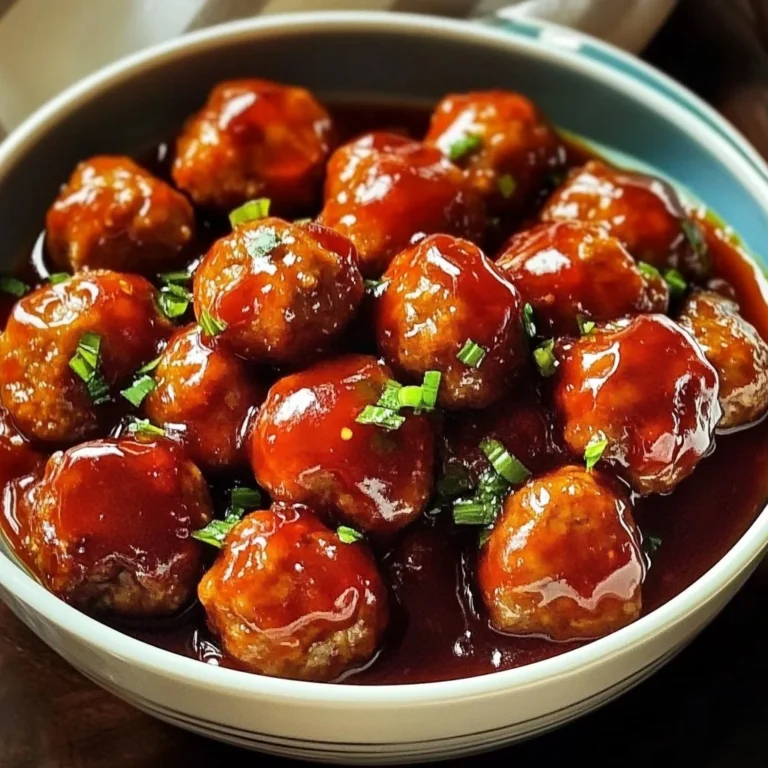Sweet and Sour Meatballs 2 Delicious sweet and sour meatballs served with vibrant sauce and garnishes