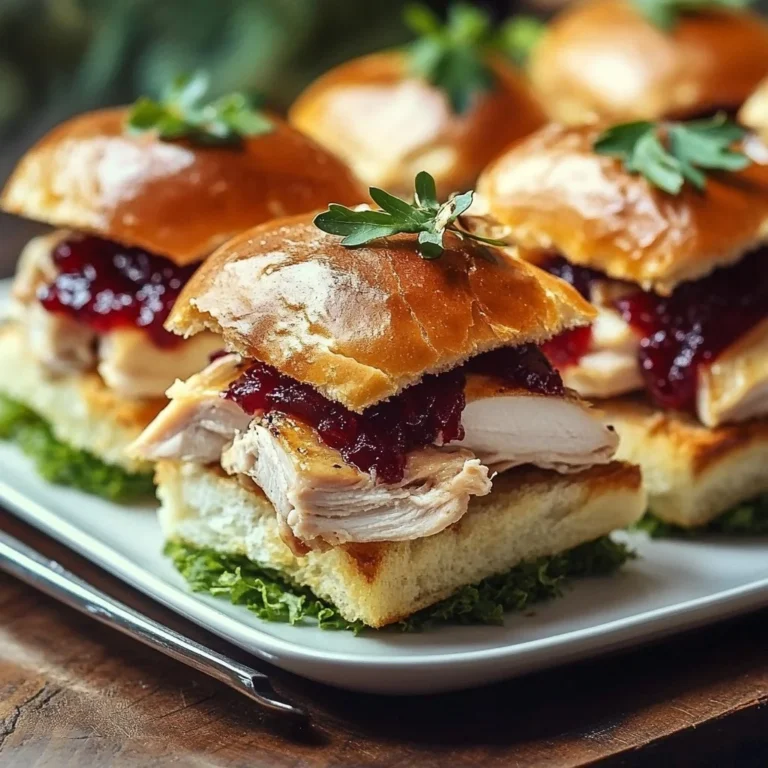 Thanksgiving Turkey Cranberry Sliders 2 Thanksgiving Turkey Cranberry Sliders with turkey and cranberry sauce on a bun