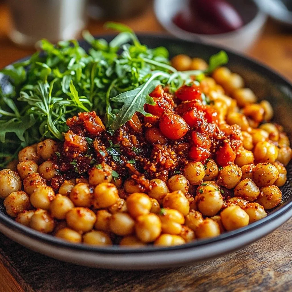 Vibrant Superbowl Food: 5 Easy Spicy Harissa Chickpeas!