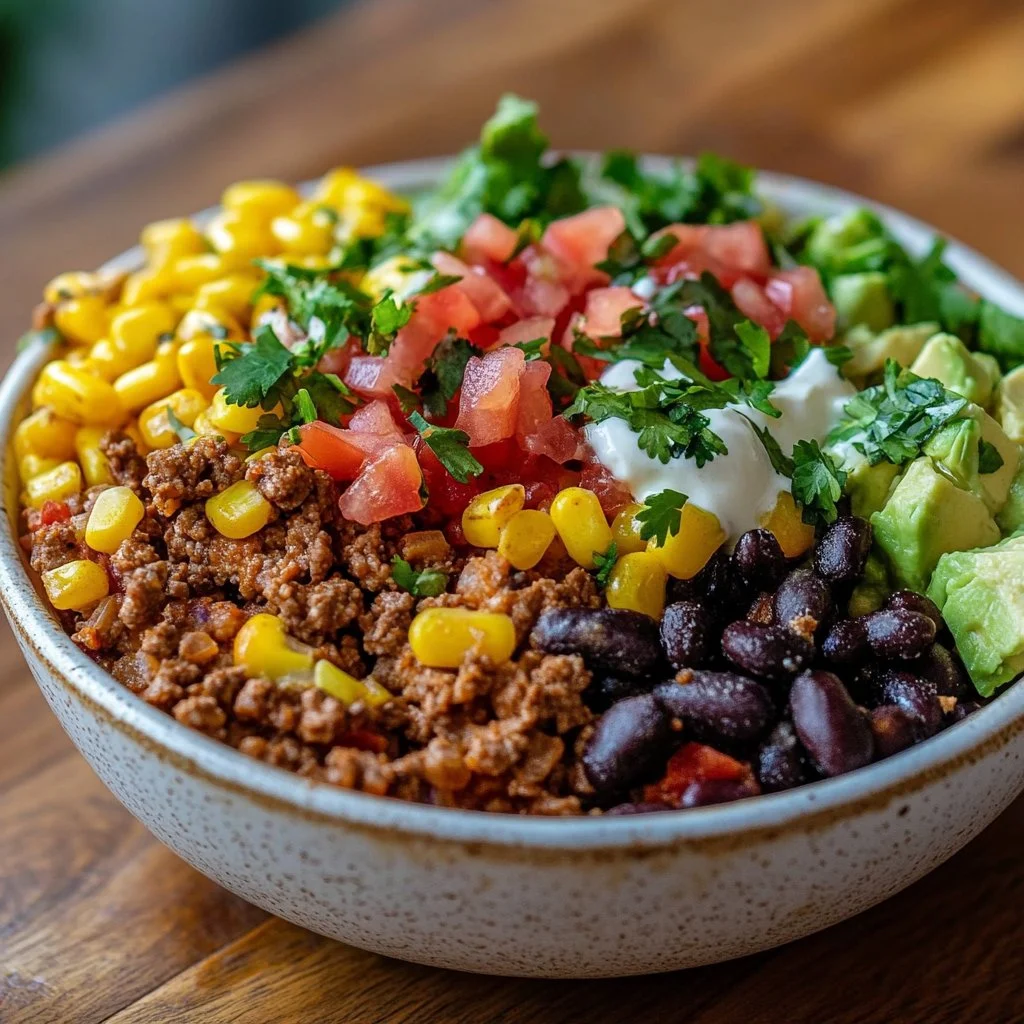 Zesty Ranch Taco Party Bowl: A Flavorful Delight!