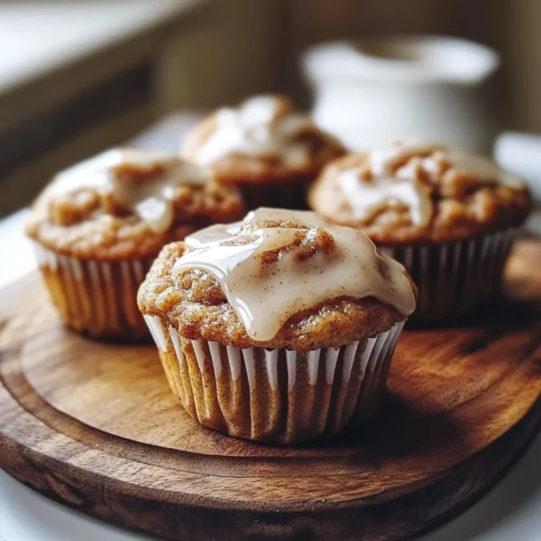 Delicious cinnamon roll protein muffins fresh out of the oven