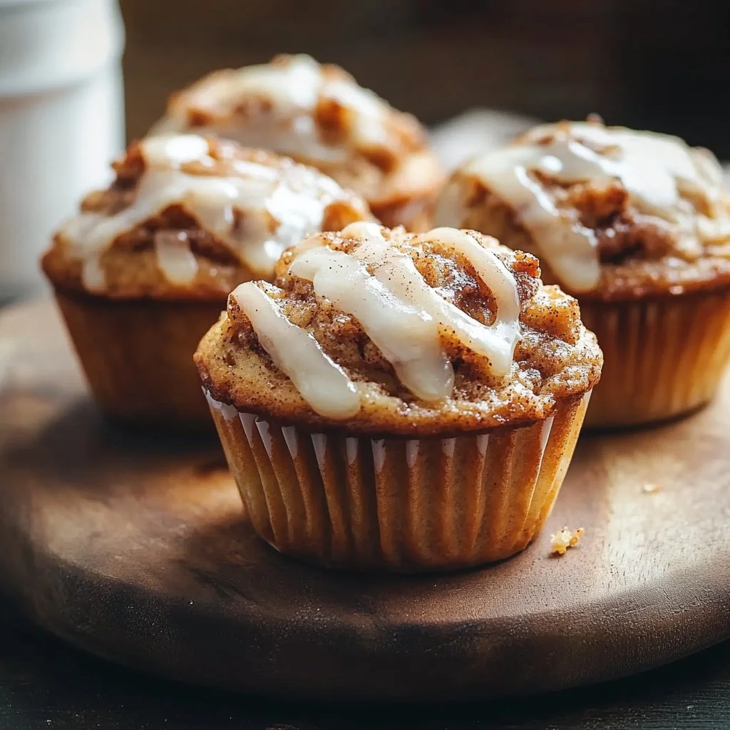 Cinnamon Roll Protein Muffins